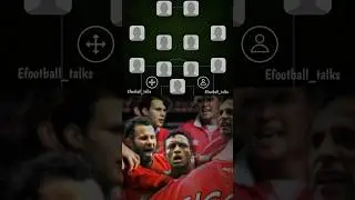 Ryan Giggs Builds The Ultimate Eleven Mancester United Of all Time 😱☠️ #footballhighlights