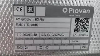 #piovan dryer GN350 Running vedio Clip # running mould -15.90 Gm Hopper liters -10500
