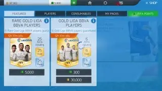 FIFA 16 (Android/IOS): 25 RARE GOLD LIGA BBVA PLAYERS Pack Opening#2 (Red Players)