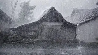 Rain Stream For Study, Sleeping 🌧️ Setting Up Tent In Rain ASMR
