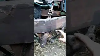 Установка гура на трактор т-25 самодельный от мерседес 123.