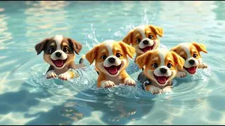 Cinco Perritos Beb&eacute;s🐶 Five Little Baby Puppies 🐶