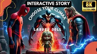 Labubu Doll Mystery | Interactive Superhero Story |Spiderman| Venom |Thor