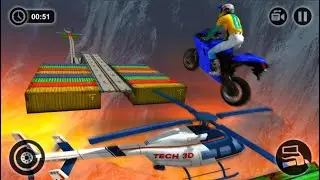 Impossible Motor Bike Tracks 3D Gameplay &ndash; Bike Race Stunts 2020 &ndash; Android Games | BAMG Games