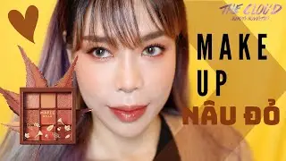 CLIO COVER GLOW CUSHION REVIEW | MAKEUP N&Acirc;U ĐỎ M&Ugrave;A THU 🍁 | Maple Road Etude House Makeup Tutorial