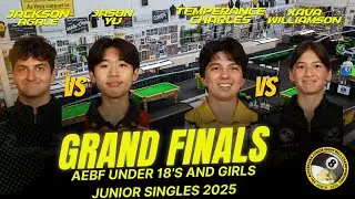 Singles Grand Finals | Under 18's and Girls | AEBF Junior Championships 2025