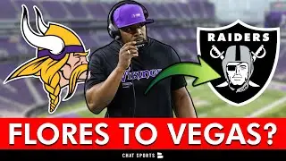 🚨JUST IN: Raiders Eyeing Brian Flores As Their Next Head Coach | Vikings Rumors