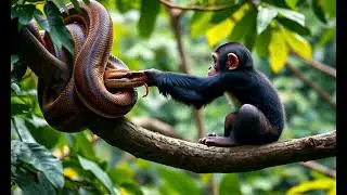 IA - Runway AI - the monkey and the snake - image to video