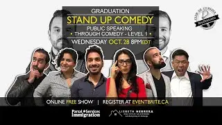 Online Grad Show: Public Speaking Through Comedy Workshop (October 28th, 2020)