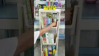 Finally found a small bookshelf by the table that can be moved  Books and stationery are neatly stor