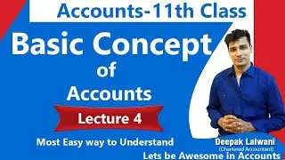 #4 Basic Concept of Accounts | Introduction | Class 11 Accounts | Daily 7 PM |Accounts Funda Class