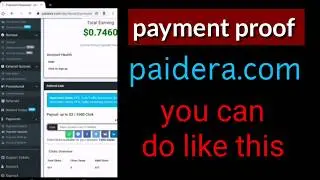 Make money with paidera com | payment proof