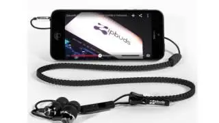 Zipbuds PRO mic Never Tangle Zipper Earbuds with Noise Canceling Mic Remote, Black