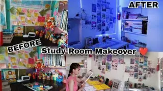 Aesthetic Study Desk Makeover For UPSC Aspirant// UPSC Aspirant Study Room Makeover