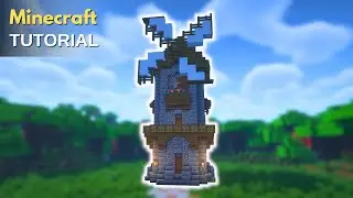 Minecraft: How to Build a Medieval Windmill | Windmill (Tutorial)