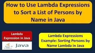 How to filter the list of a person using lambda expression? | Lambda expression in Java