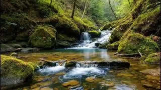 Tranquil Woodland Water Flow for Nighttime Rest and Mental Calm