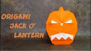 EASY ORIGAMI JACK O' LANTERN 🎃 (HALLOWEEN) - BY KYLE HARRINGTON