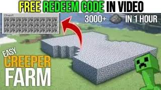 I MADE EASIEST CREEPER FARM IN MINECRAFT 3000+HOUR | MINECRAFT GAMEPLAY | FREE REDEEM CODE IN VIDEO