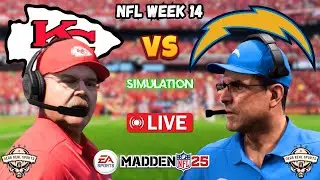 CHARGERS vs. CHIEFS | NFL WEEK 14 | MADDEN 25 SIMULATION