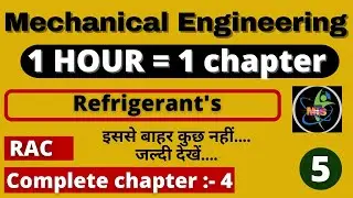 LEC-05 || 🎯RAC COMPLETE CHAPTER-[3] || [ REFRIGERANT'S ] ||POLYTECHNIC RAC 4TH SEM||2nd YEAR