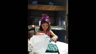 Ashlee opening gift from Granmal :)