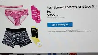 At Aldi's - Barbie underwear and socks gift set