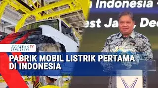 Menko Airlangga Resmikan Pabrik Mobil Listrik di Subang