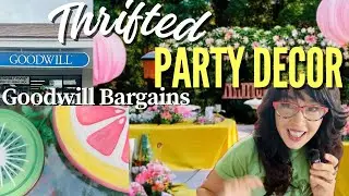 Don't waste money on cheap Amazon party decor,  create high end look with Thrift store bargains
