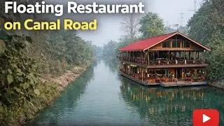 Exploring a Beautiful Floating Restaurant on Canal Road | Hidden Spot Near My Home