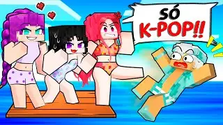 FIQUEI PRESO NA JANGADA com AS CA&Ccedil;ADORAS KPOP no Minecraft