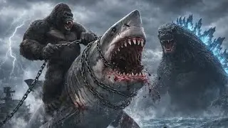 King Kong & Godzilla vs Ocean&rsquo;s Deadliest Predators | The Sea Trembles #KingKong Godzilla #Monster