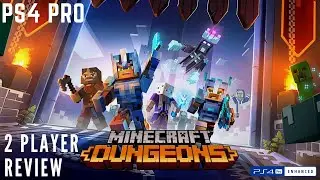 Minecraft Dungeons 2 Player couch co-op PS4 Review