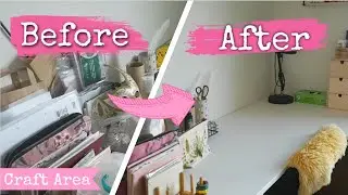 Desk Makeover and Craft Area Tour