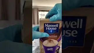 Satisfying Maxwell #cappuccino #coffeelover #asmr drink #viral video #shorts