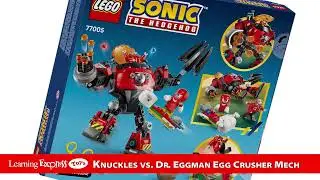 LF77005   Knuckles vs  Dr  Eggman Egg Crusher Mech