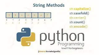 String Methods in Python Part 1 | Python String Methods | Python String Built-in Functions