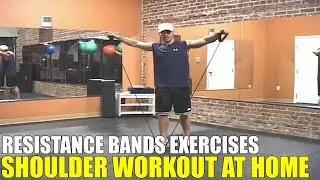 Shoulder Workout at Home with Resistance Bands