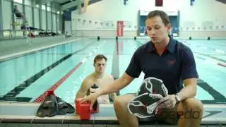 Swim workout using the Speedo Biofuse Power Paddles