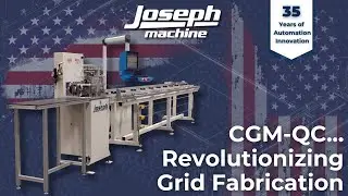 CGM-QC Grid Machine for automated cut and fabrication for notching grid bars