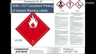 GHS / CLP label printer logiJET TC8