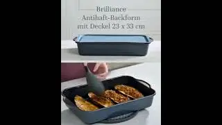 Pampered Chef&reg; Brilliance Antihaft-Backform mit Deckel 23x33 cm &ndash; vielseitige Backform | 49,90 &euro;