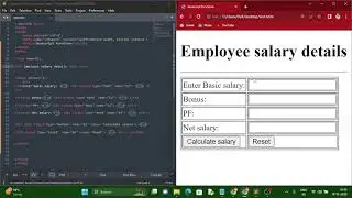 How to calculate employee salary using JavaScript functions ?