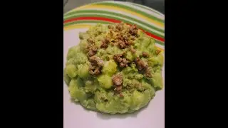 Gnocchi alla Crema di Broccoli & Patate con Salsiccia - 