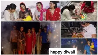 Devrani k sath manayi pehli diwali. 🥰 Kiyansh ki pehli diwali apne dada dadi sath 🥰
