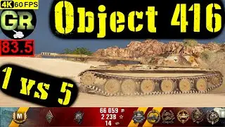 83_World of Tanks Object 416 WoT Replay - 6 Kills 5.4K DMG(Patch 1.4.0)
