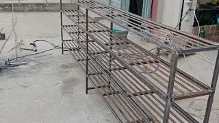 How make shoes rack full detail video 
