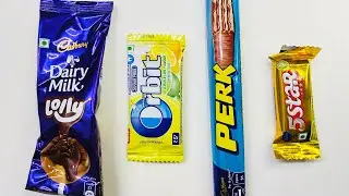 ASMR dairy milk vs perk vs 5star