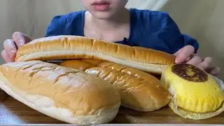 【咀嚼音】ナイススティック、コッペパン、スイートポテト蒸し、スペシャルサンドを食べるだけ。ロングセラー商品/菓子パン【ASMR】No talking mukbang bread