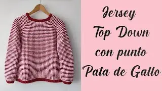 ¡SIN COSTURAS! 😀 LO HACES DE UNA VEZ // CROCHET TOP DOWN SWEATER (TRANSL ENG).